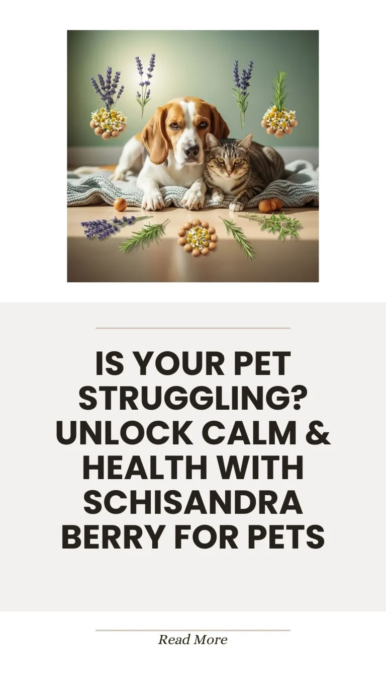 Schisandra berry herb for calm and healthy pets