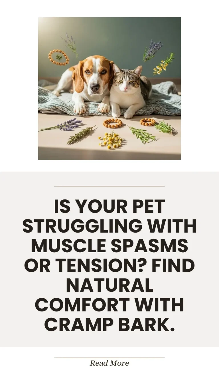 Cramp bark herb for natural pet muscle spasm relief