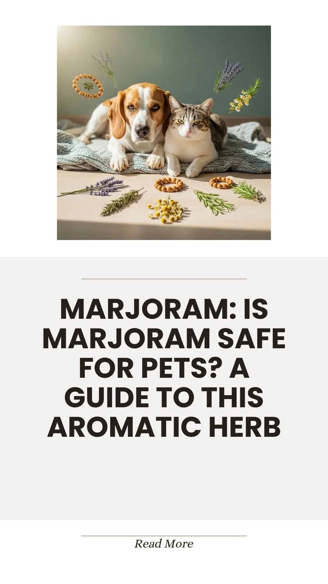 Marjoram, an aromatic herb, and its safety for pets