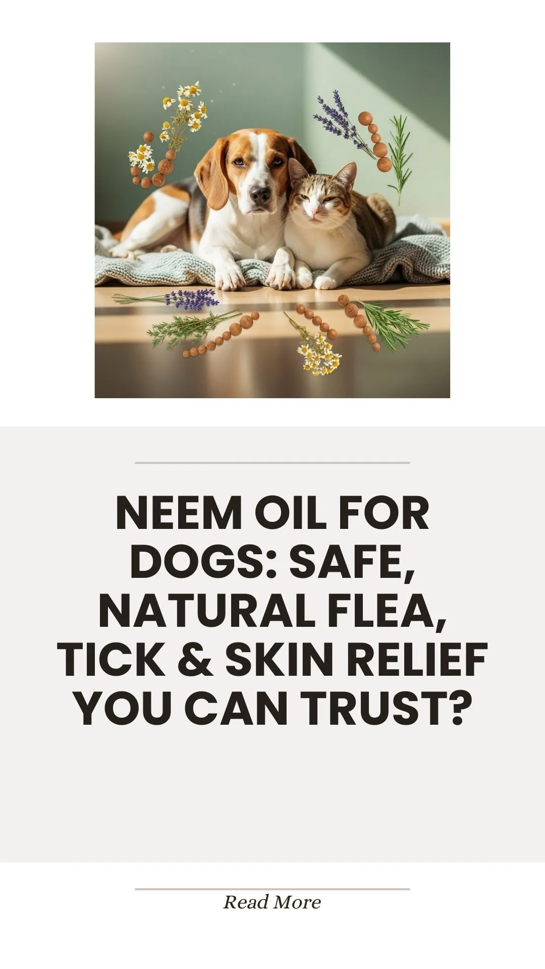 Neem oil for natural dog flea, tick, and skin relief
