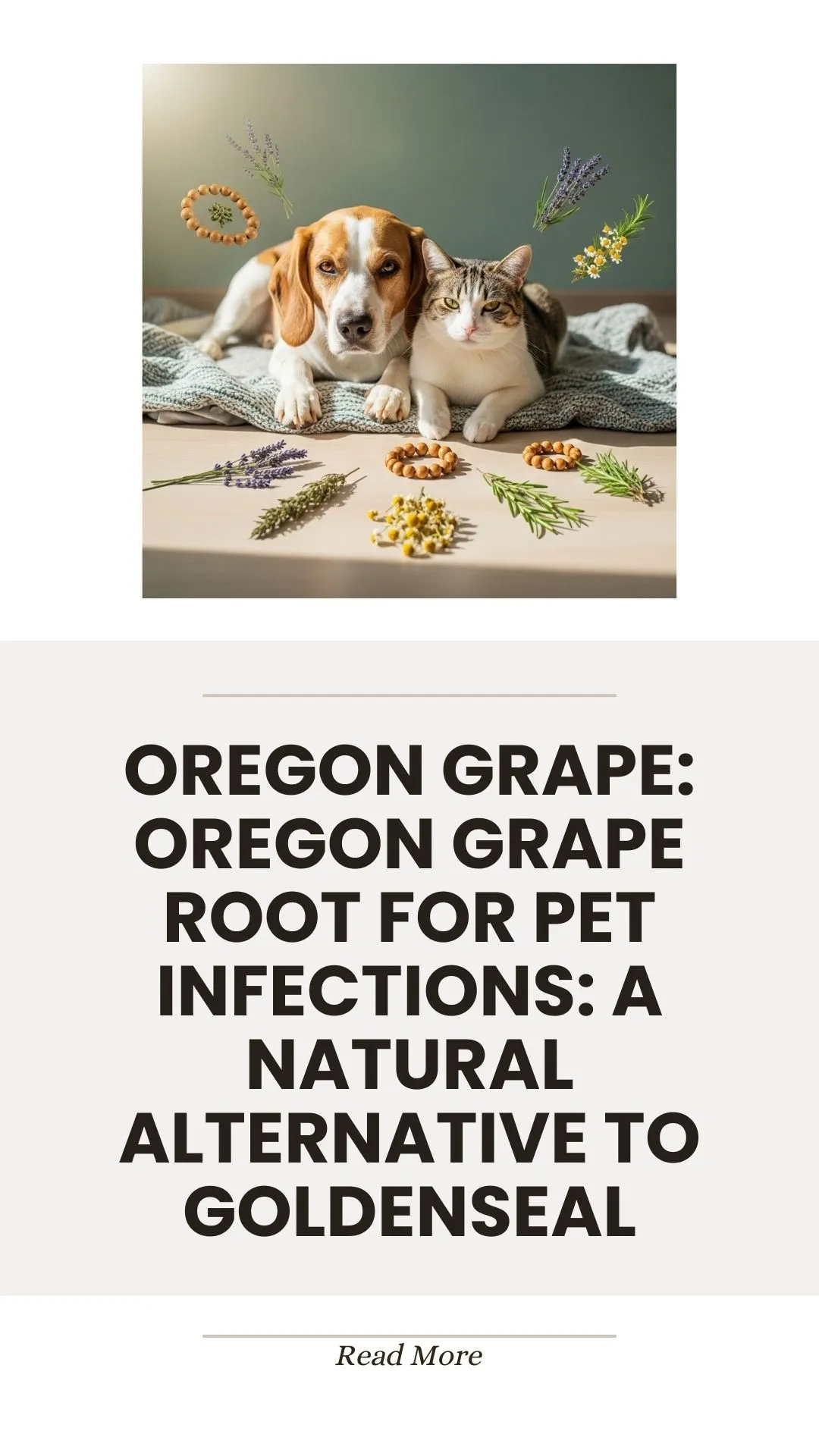 Oregon grape root as a natural alternative to goldenseal for pet infections