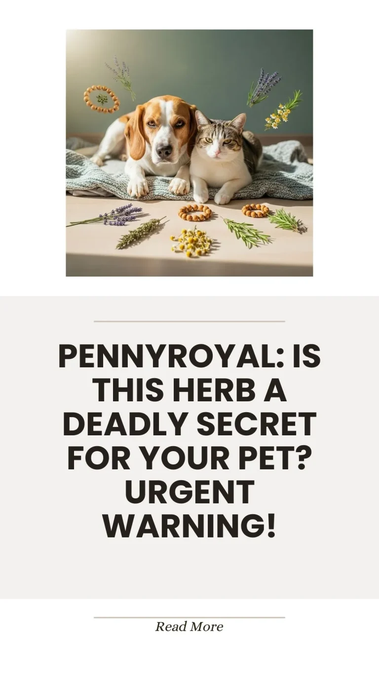 Pennyroyal herb toxicity warning for pets