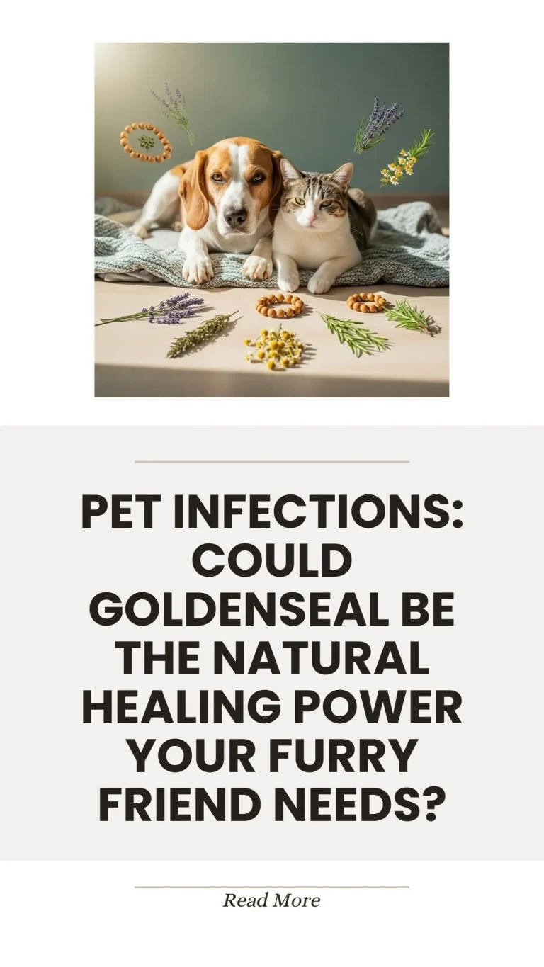 Goldenseal herb for natural healing of pet infections