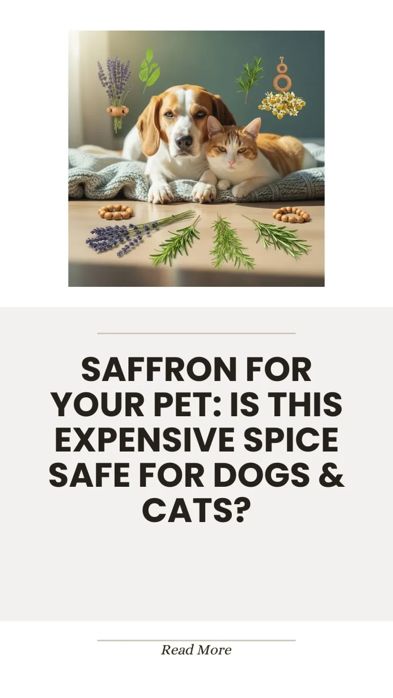 Saffron spice and its safety for dogs and cats