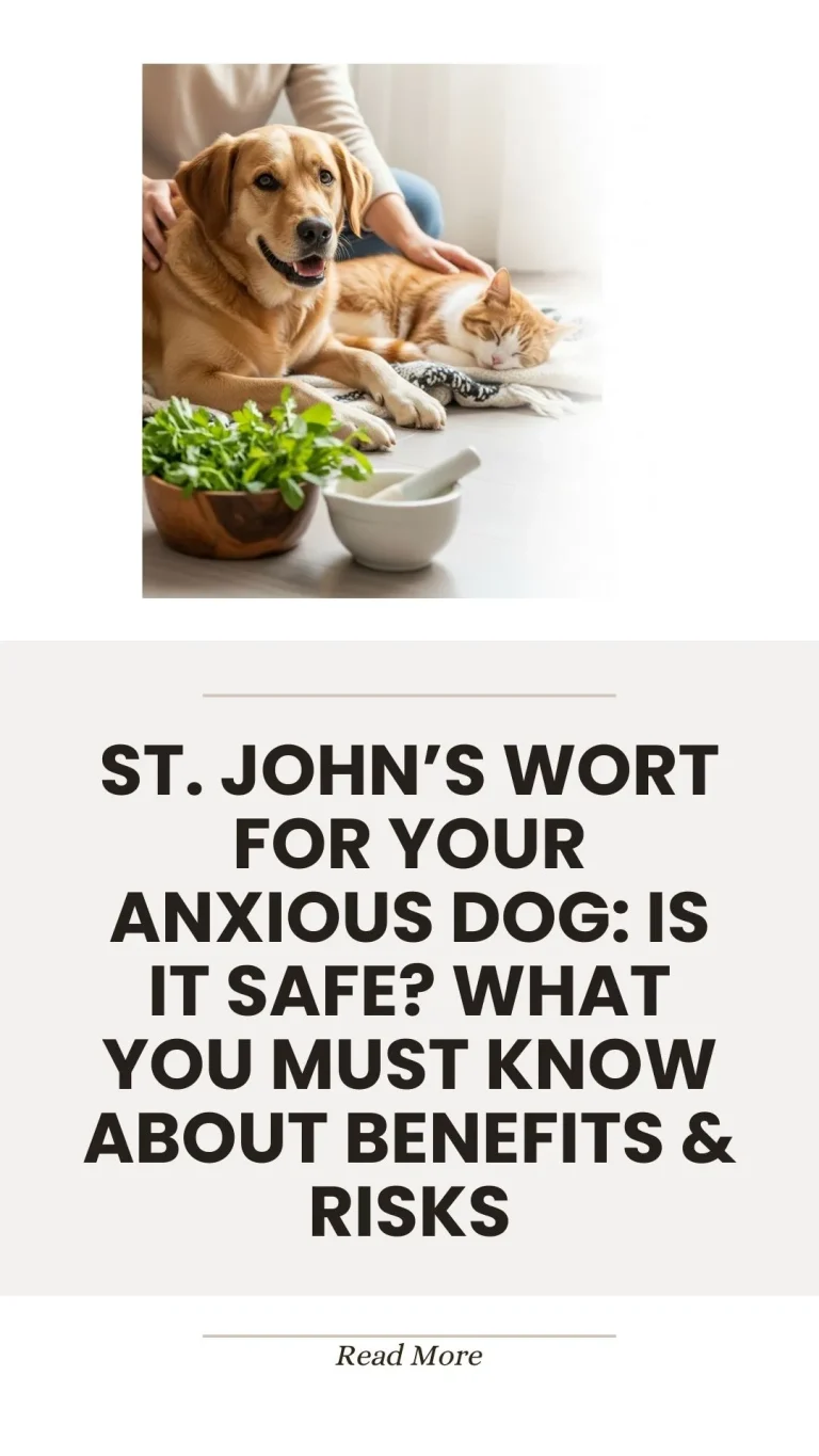 St. John's Wort safety and benefits for anxious dogs