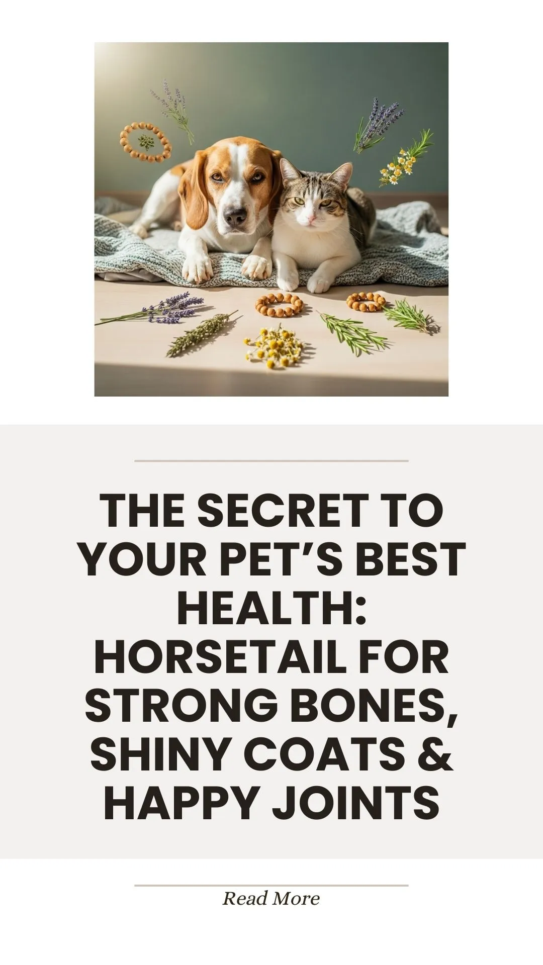 Horsetail herb for pet bones, coat, and joint health