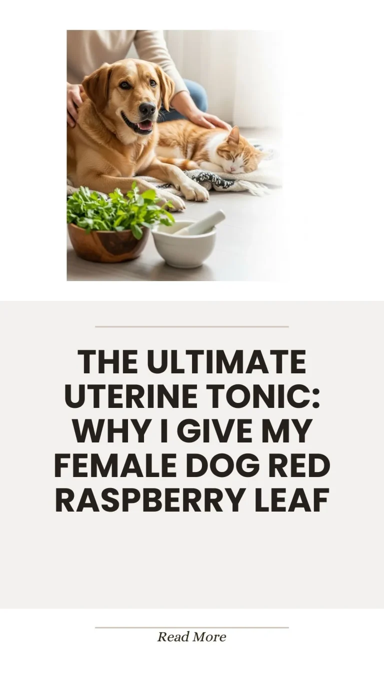 Red raspberry leaf as a uterine tonic for female dogs