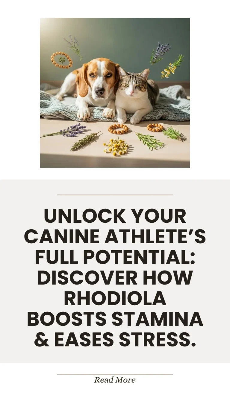 Rhodiola herb for boosting stamina in canine athletes