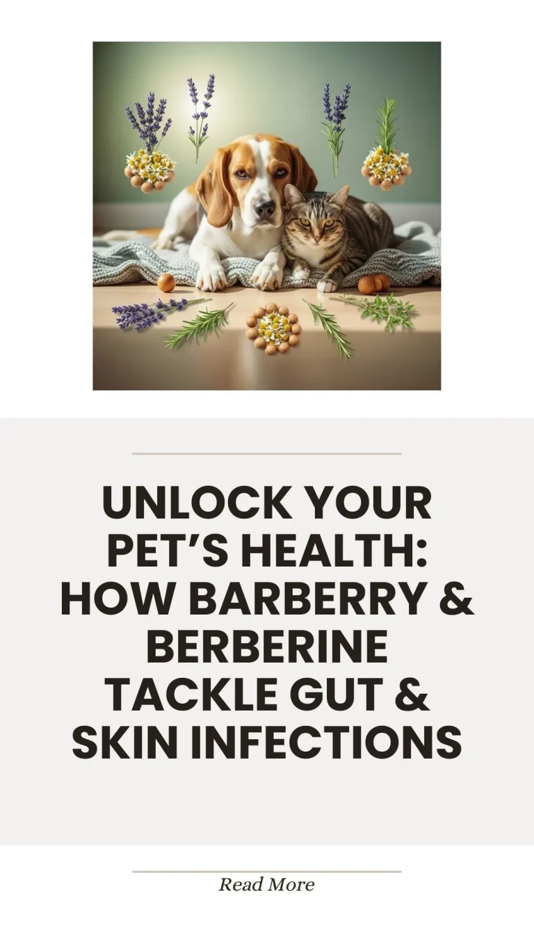 Barberry and berberine for tackling pet gut and skin infections