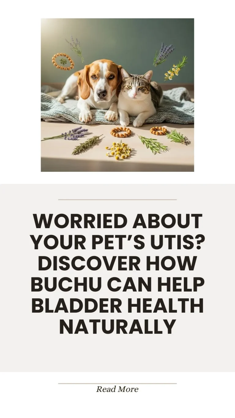 Buchu herb for natural pet bladder and UTI health