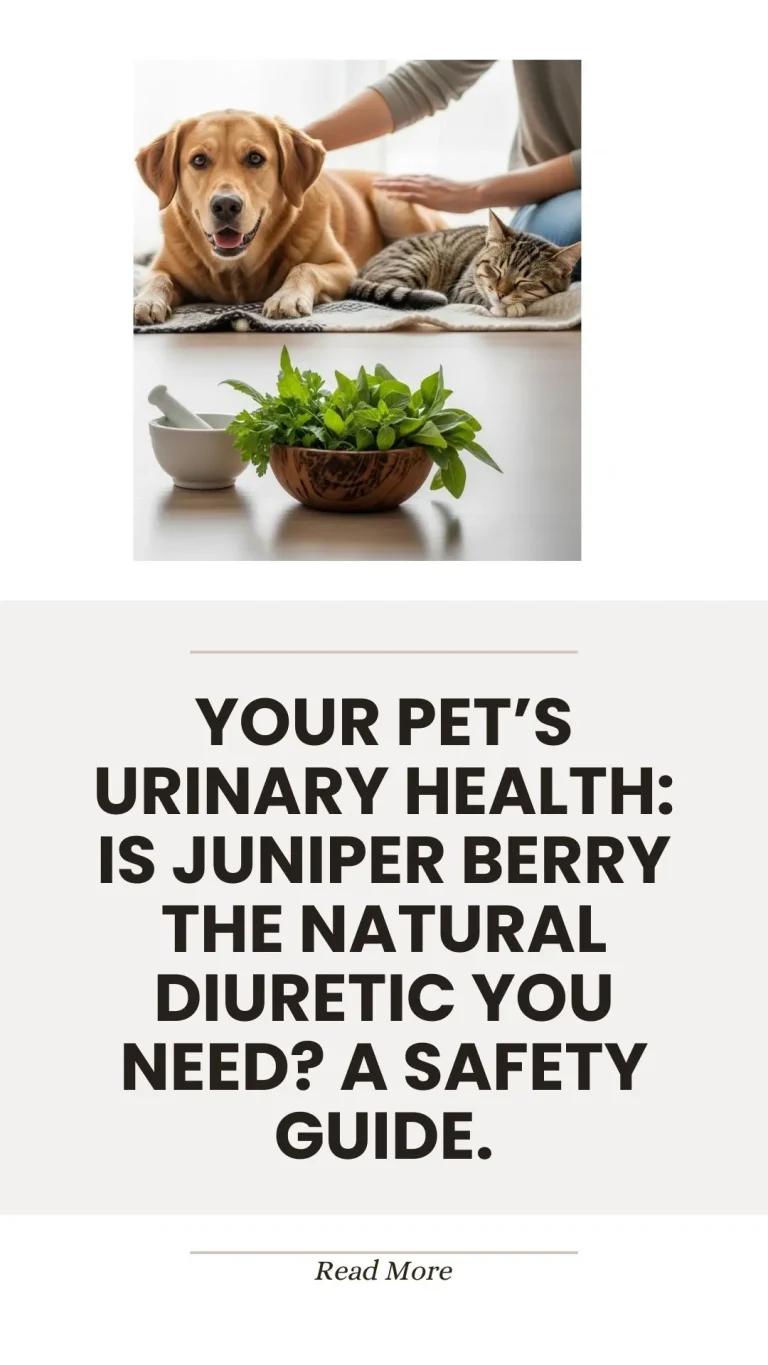 Juniper berry as a natural diuretic for pet urinary health